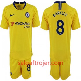 Chelsea Fodboldtrøjer Ross Barkley 8 Børn Udebanesæt 2018/19 Kort ærmer